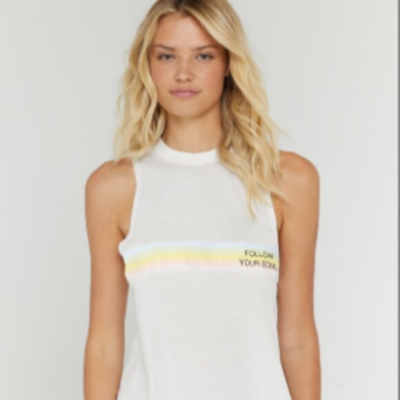 Spiritual Gangster Tops - NWT Spiritual Gangster Soul Gigi Muscle Tank Stone M